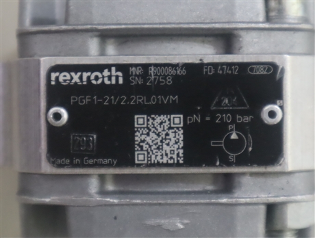 R900086166 PGF1-2X/2.2RL01VM 德国力士乐REXROTH齿轮泵