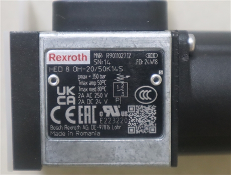 R901102712 HED8OH-20/50K14S 力士乐REXROTH压力开关压力继电器