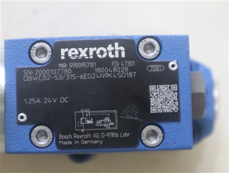 R900957101 DBWCB2-53/315-6EG24N9K4SO187 力士乐REXROTH溢流阀 