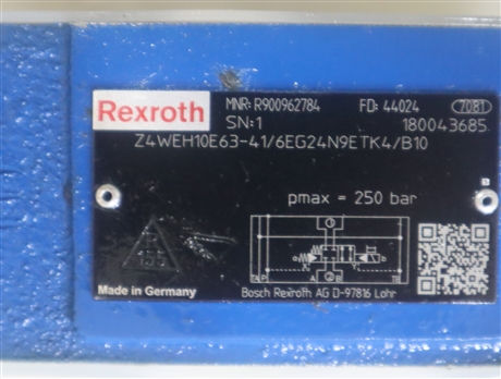R900962784 Z4WEH10E63-4X/6EG24N9ETK4/B10 力士乐REXROTH