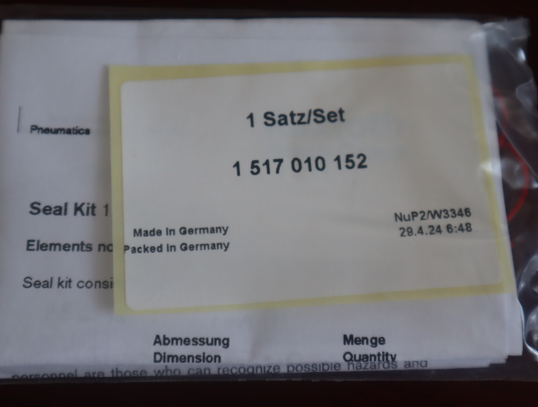 AZPF-1X-NBR 德国力士乐REXROTH 齿轮泵密封套件 