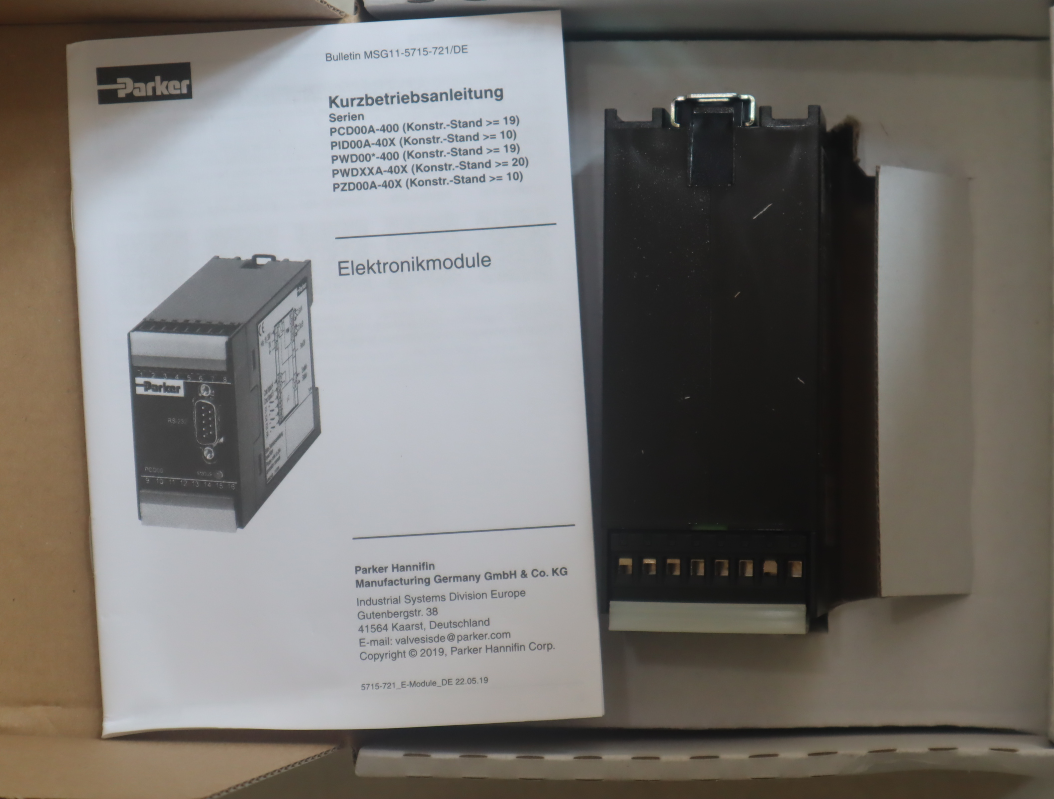 PCD00A-400-30 美国派克PARKER模拟放大器PCD00A-400