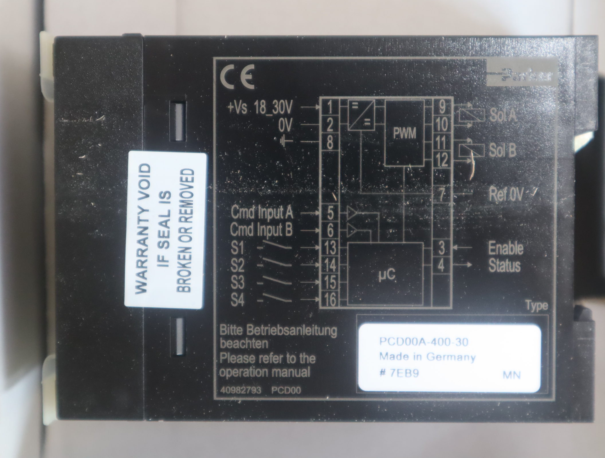 PCD00A-400-30 美国派克PARKER模拟放大器PCD00A-400