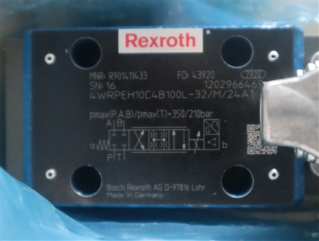 R901411433 4WRPEH10C4B100L-33/M/24A1 德国力士乐REXROTH比例阀