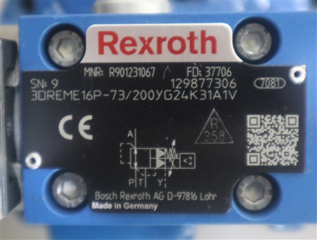 R901231067 减压阀 3DREME16P-73/200YG24K31A1V 力士乐REXROTH