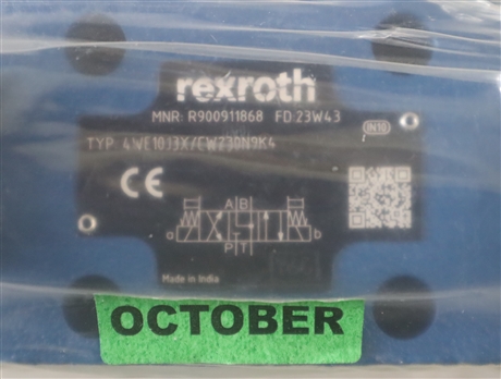 R900911868 4WE10J33/CW230N9K4 德国力士乐REXROTH电磁阀