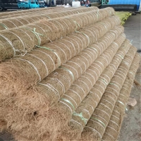 秸秆草毯边坡绿化椰丝毯护坡绿化工程