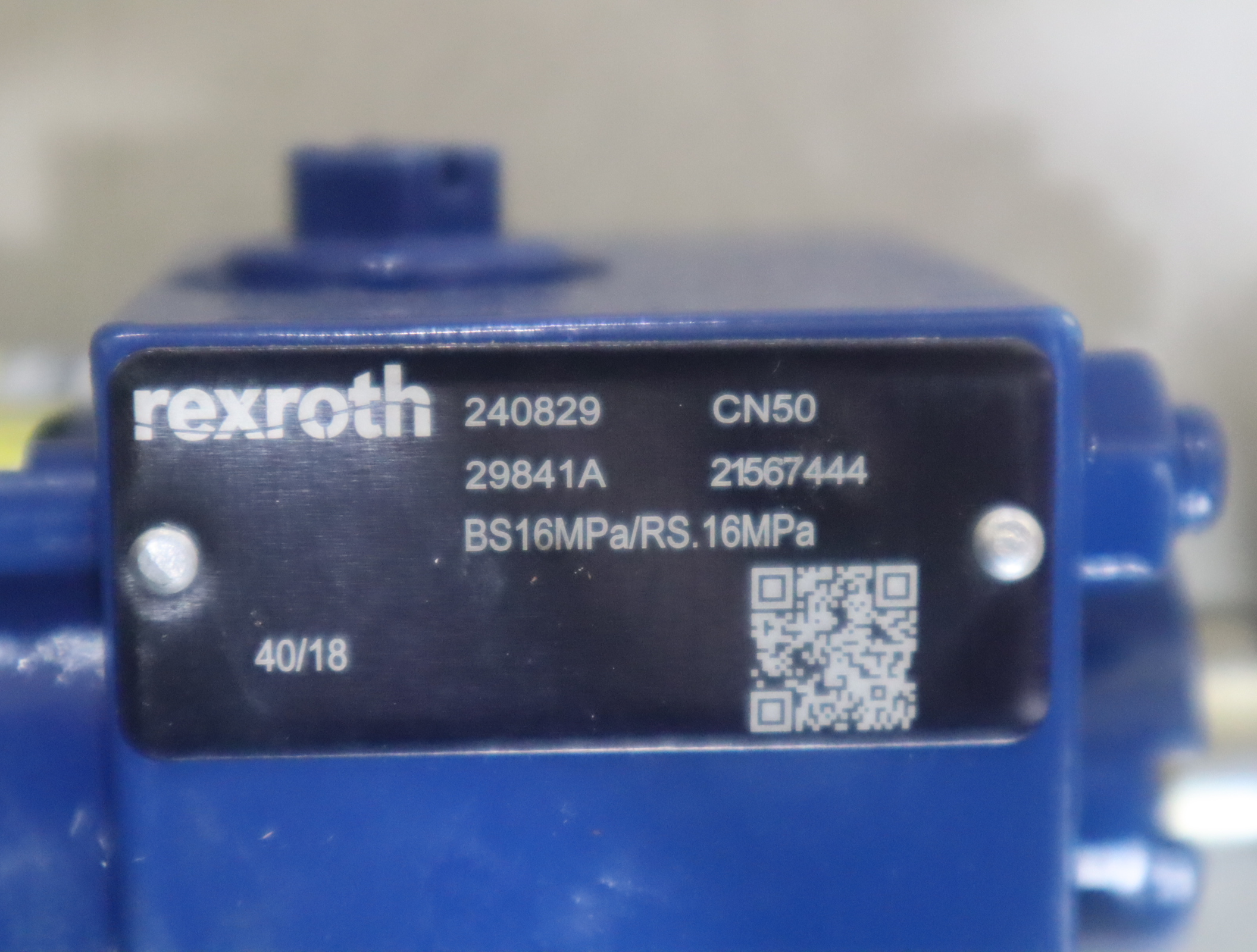 29841A 21567444 BS16MPa/RS.16MPa  40/18 CN50  力士乐REXROTH 