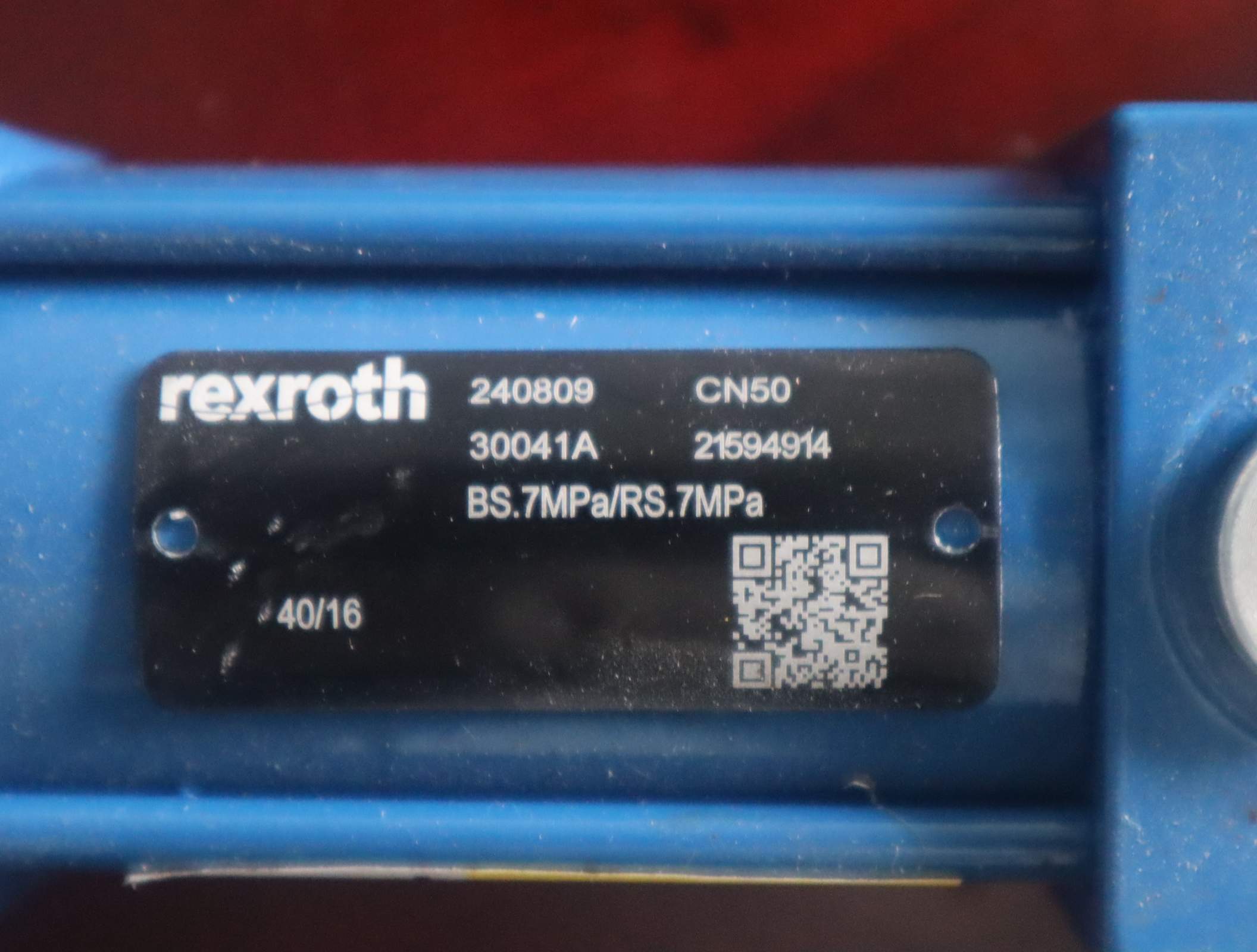 30041A 21594914 BS.7MPa/RS.7MPa 40/16 CN50 力士乐REXROTH 油缸