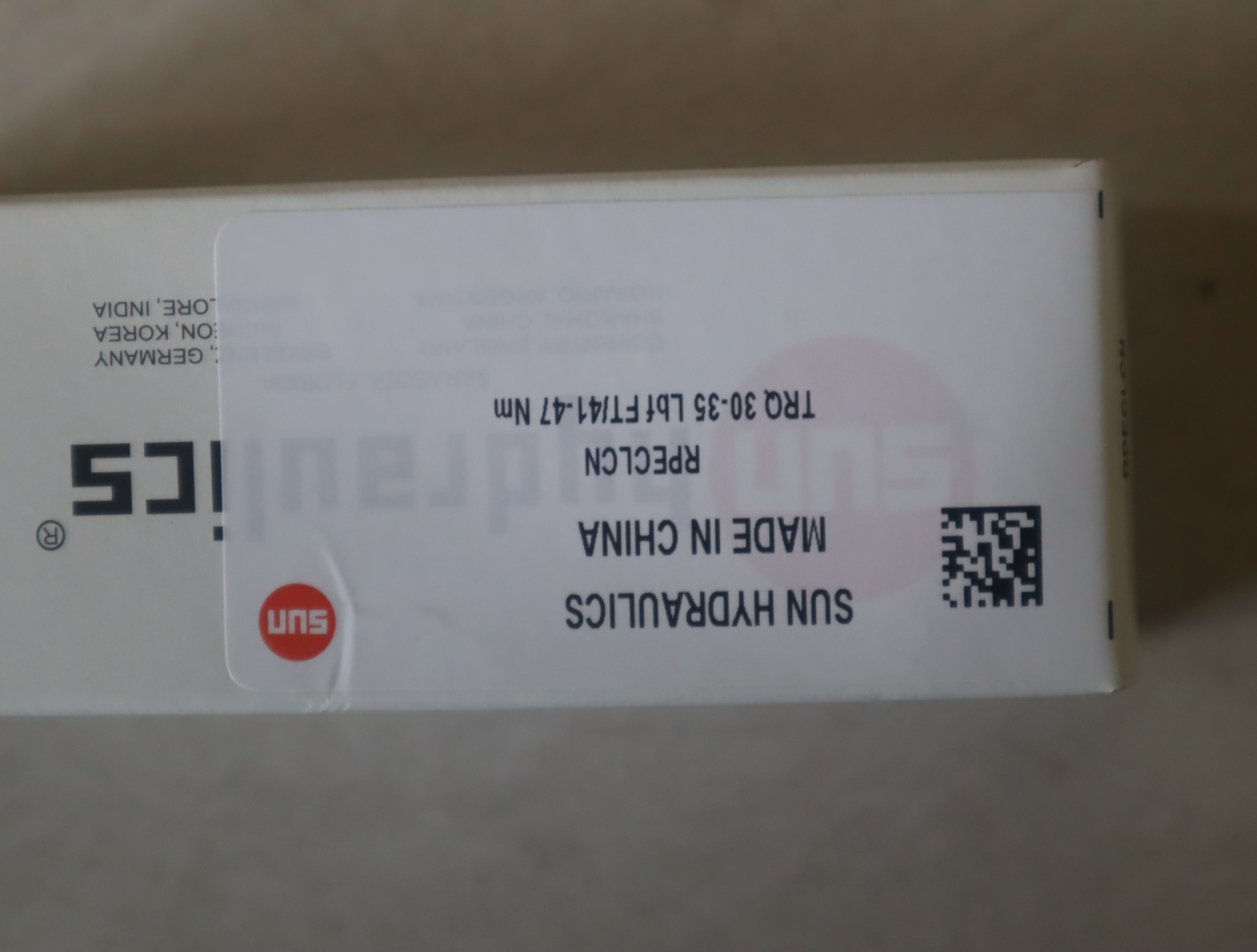 RPECLCN TRQ 30-35 LBF FT/41-47 NM 太阳SUN HYDRAULICS