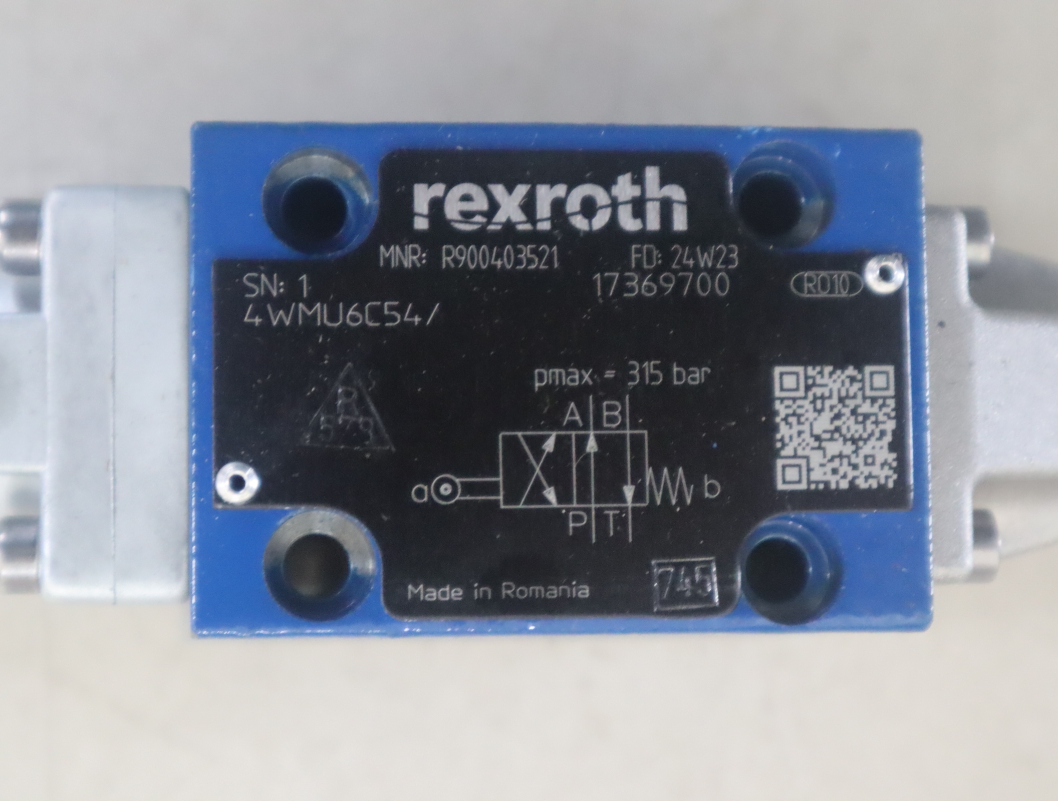 R900403521 4WMU6C54/ 4WMU6C5X/ 德国力士乐REXROTH气控阀