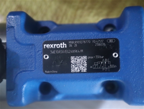 R901278770 3WE10A51/EG24N9K4/M 德国力士乐REXROTH电磁阀