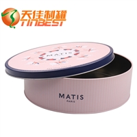 #天佳制罐品牌工厂关于圆形粉色饼干铁盒包装