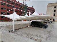 奈曼旗开鲁县充电桩膜结构停车棚 户外电动车雨棚承接防紫外线