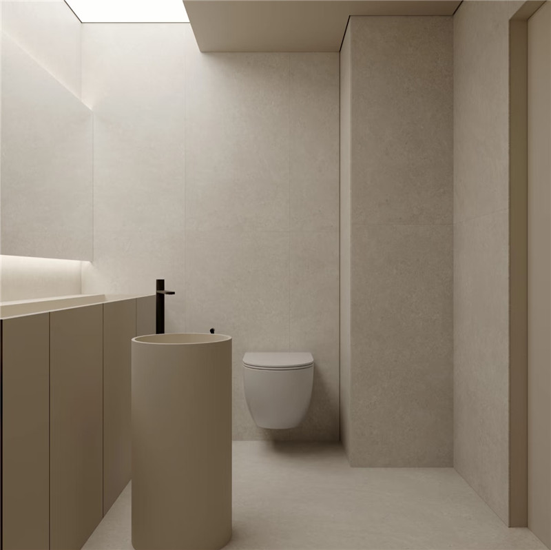  KTV墙面 白色洞石大理石 天然米白色莱姆石 滚磨石条石材