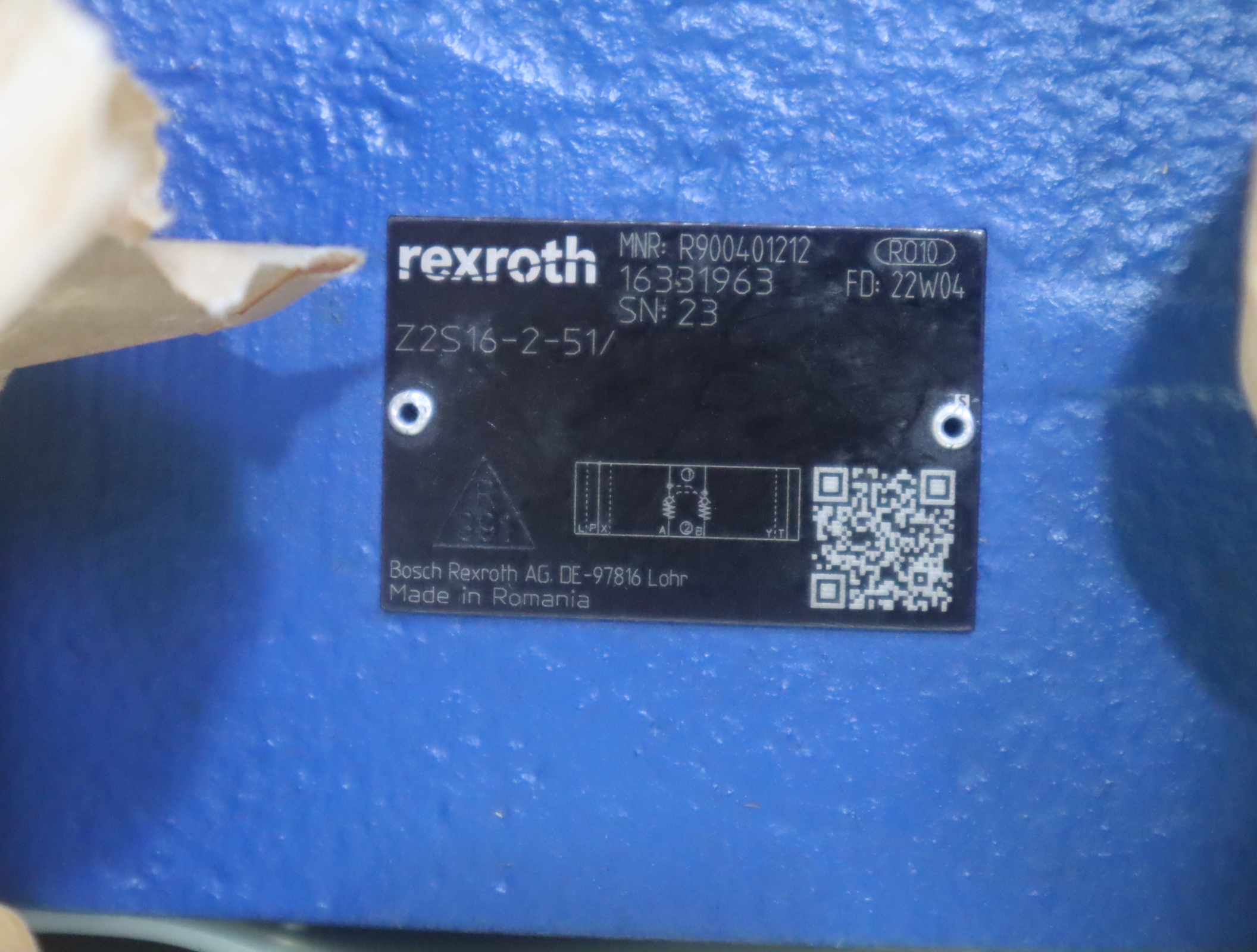 Z2S16-2-51/ Z2S16-2-50/ R900401212 德国力士乐REXROTH单向阀