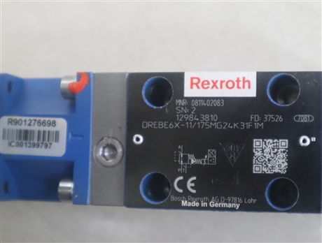 力士乐比例阀0811402083 DREBE6X-10/175MG24K31F1M 德国REXROTH