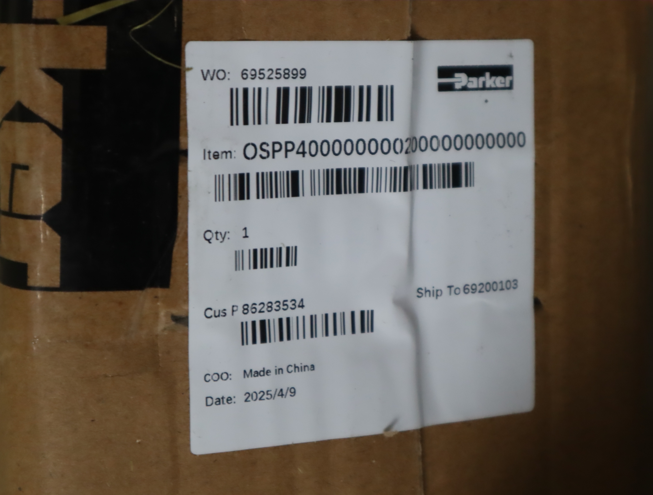 OSPP400000000200000000000 派克PARKER气缸