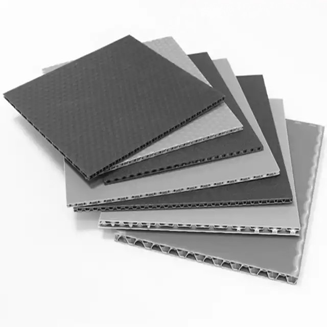 塑料制品厂批发白色蜂窝板板材模切加工防尘帘蜂窝板箱高承重抗压