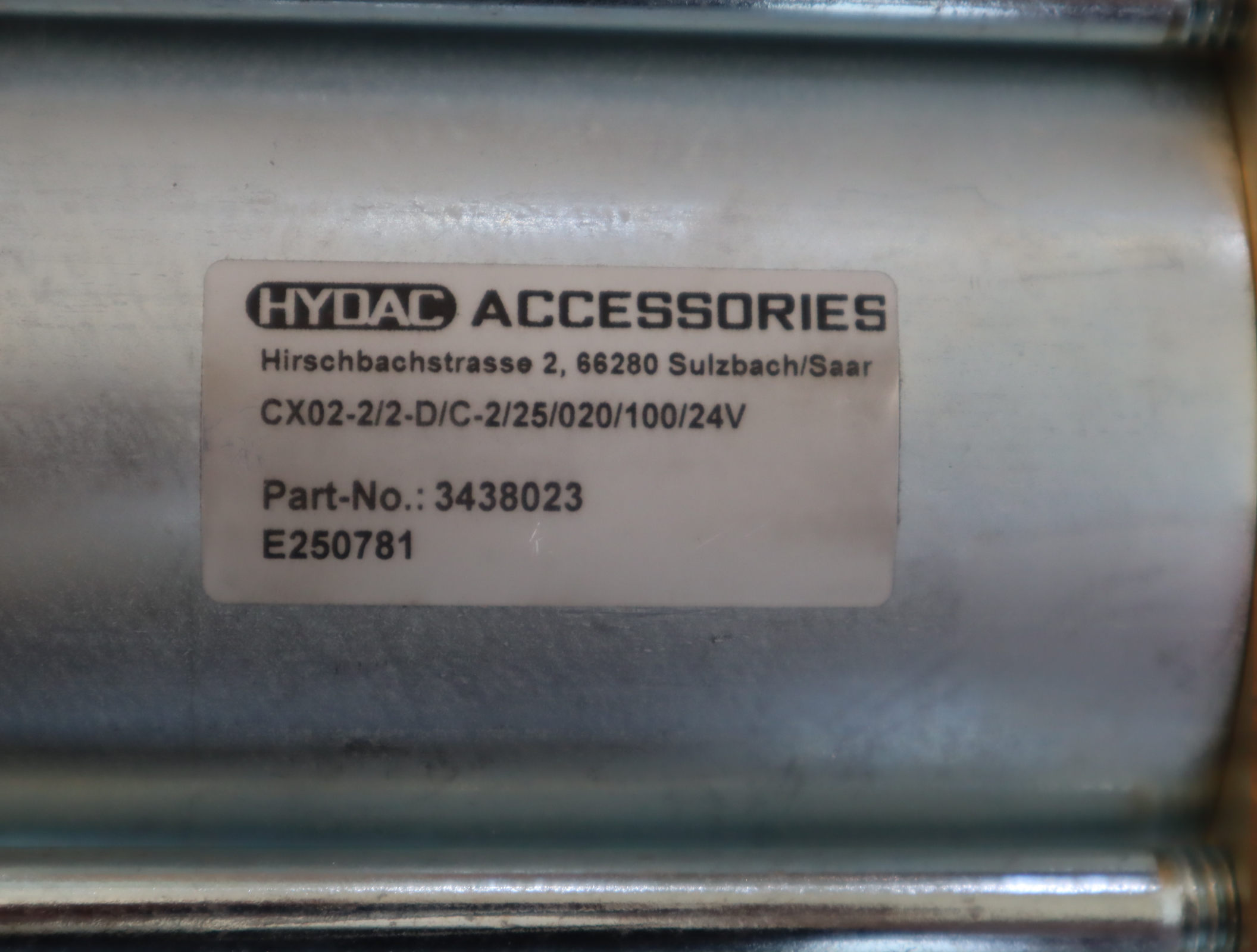 CX02-2/2-D/C-2/25/020/100/24V 3438023 德国贺德克HYDAC液压阀