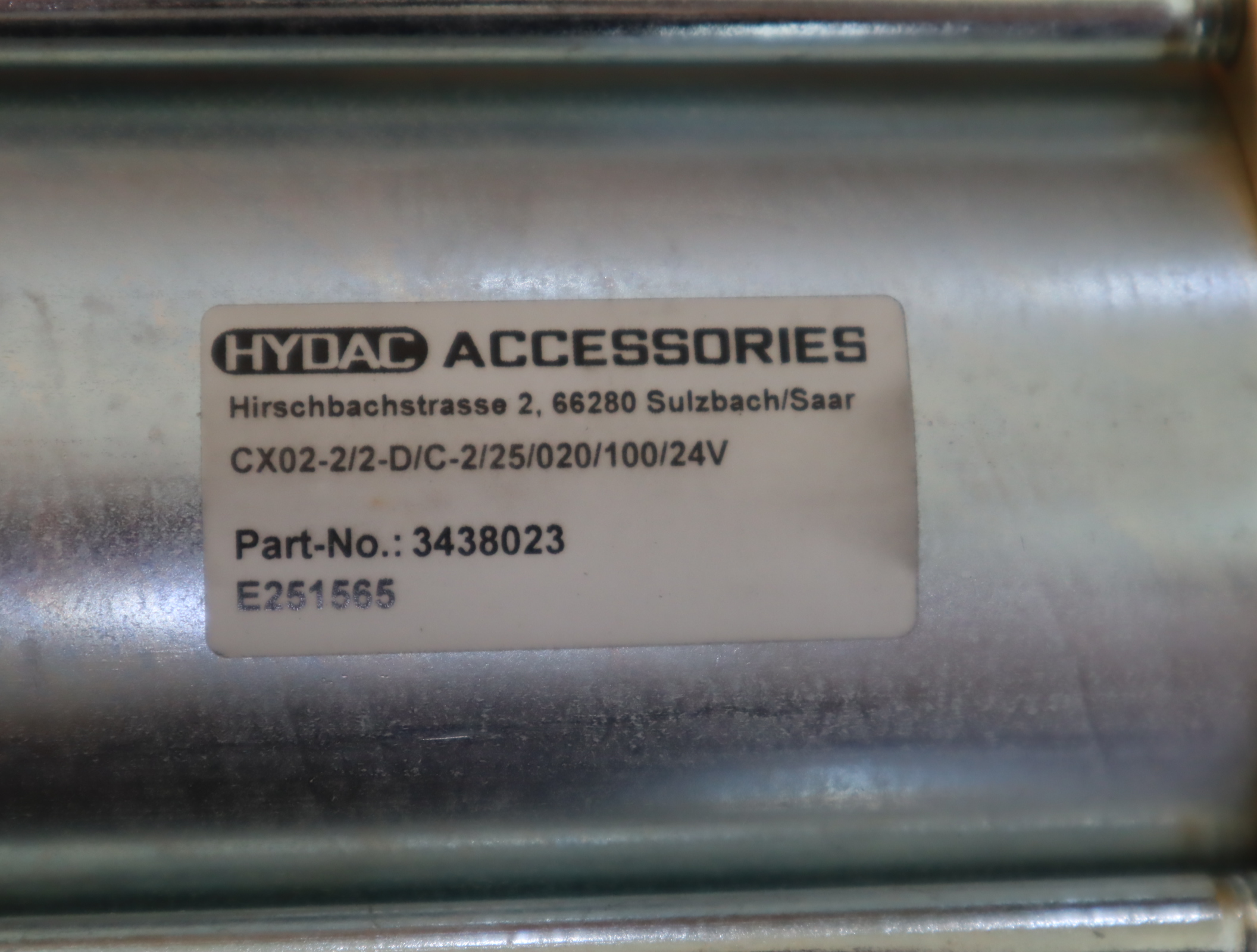 CX02-2/2-D/C-2/25/020/100/24V 3438023 德国贺德克HYDAC液压阀