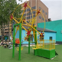 无动力脚蹬摩天轮 户外小型亲子游乐项目 旋转秋千游乐设备