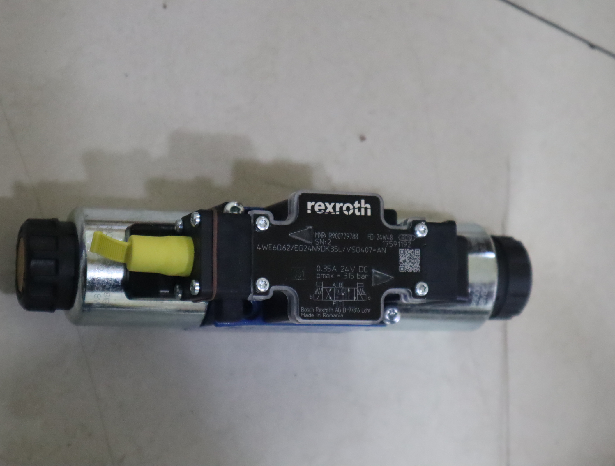 4WE6Q6X/EG24N9DK35L/VSO407-AN R900779788 力士乐REXROTH比例阀