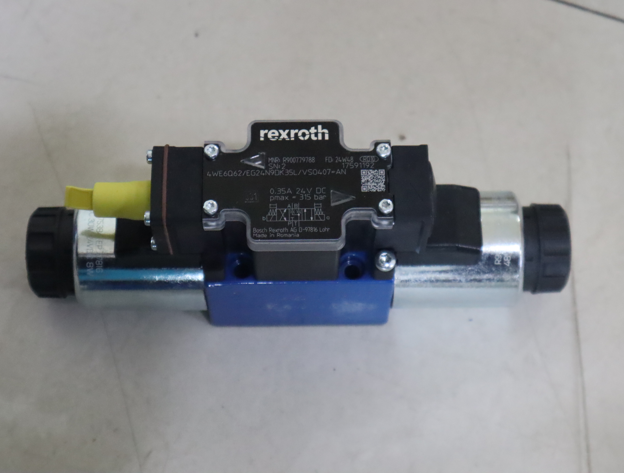 4WE6Q6X/EG24N9DK35L/VSO407-AN R900779788 力士乐REXROTH比例阀