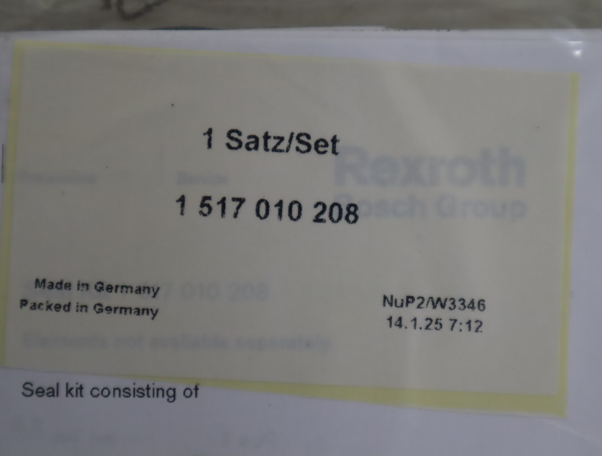 AZPF-1X-NBR 德国力士乐REXROTH密封套件