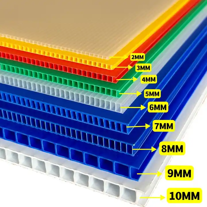 包装厂批量供应中空板板材供货瓦楞中空圆环黑色防静电无尘净化板