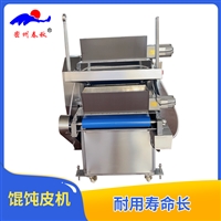 馄饨皮机 面皮分切机 面片复压功能 厚薄均匀调节 高效节能设计