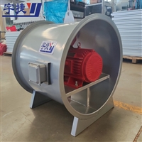 HTF-II-5.5双速消防排烟风机  耐高温 3c认证 车库厂房用轴流式