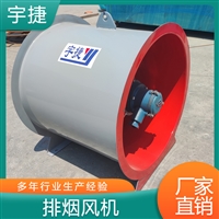  HTF-II-3.5高温双速消防排烟风机 玻璃钢材质 防爆防锈 风量巨大