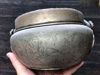 上海高价回收老铜像   清代铜镜  现场估价   收购香炉