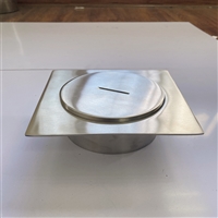 不锈钢方形螺纹式清扫口扫除口