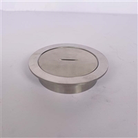 不锈钢卫生级圆形翻边清扫口堵头