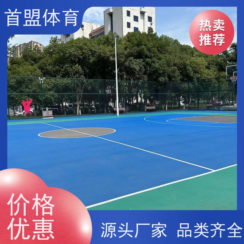 首盟体育 新国标 预制型橡胶球场卷材 施工便捷 健身馆 运动中心
