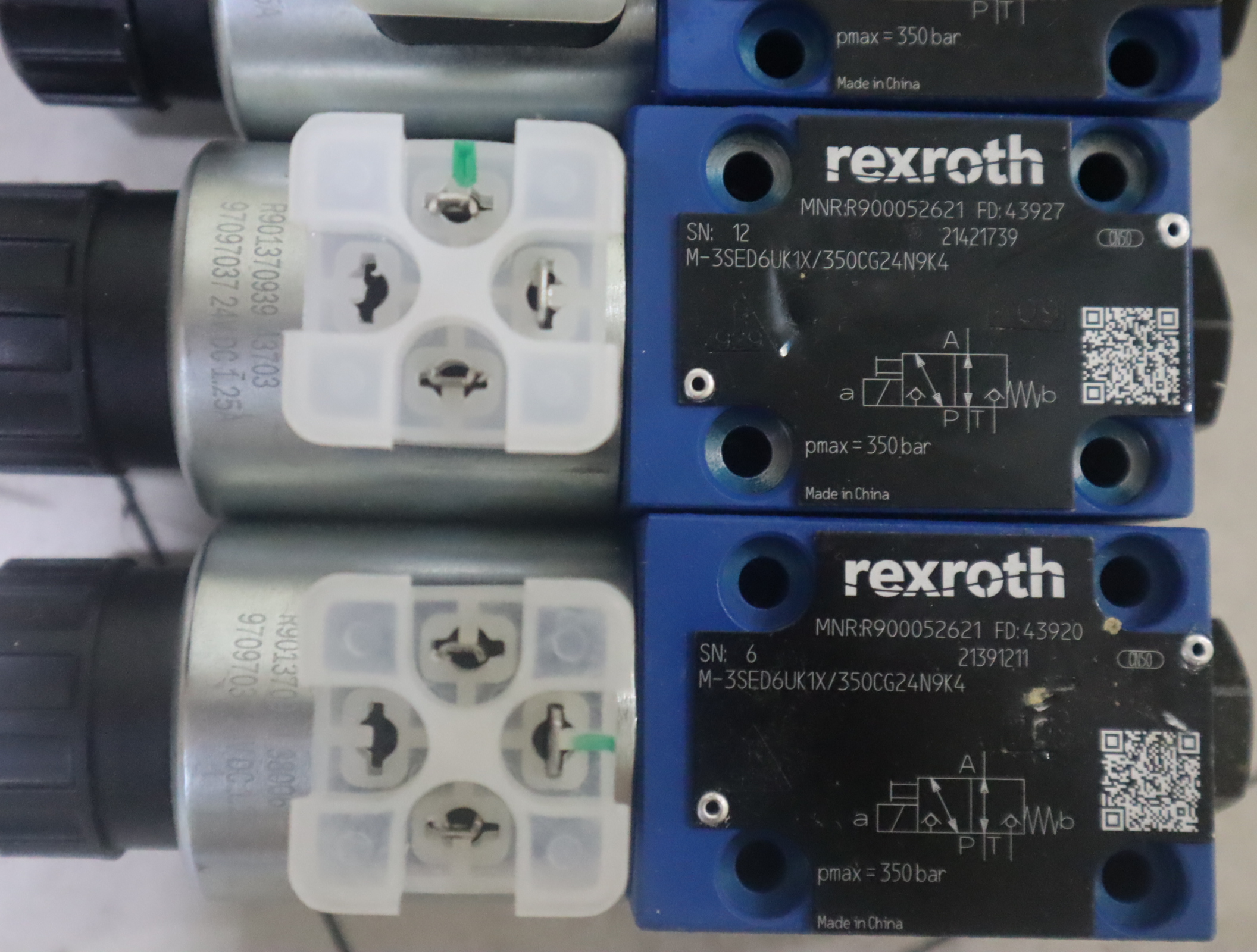 R900052621 M-3SED6UK14/350CG24N9K4 德国力士乐REXROTH电磁球阀