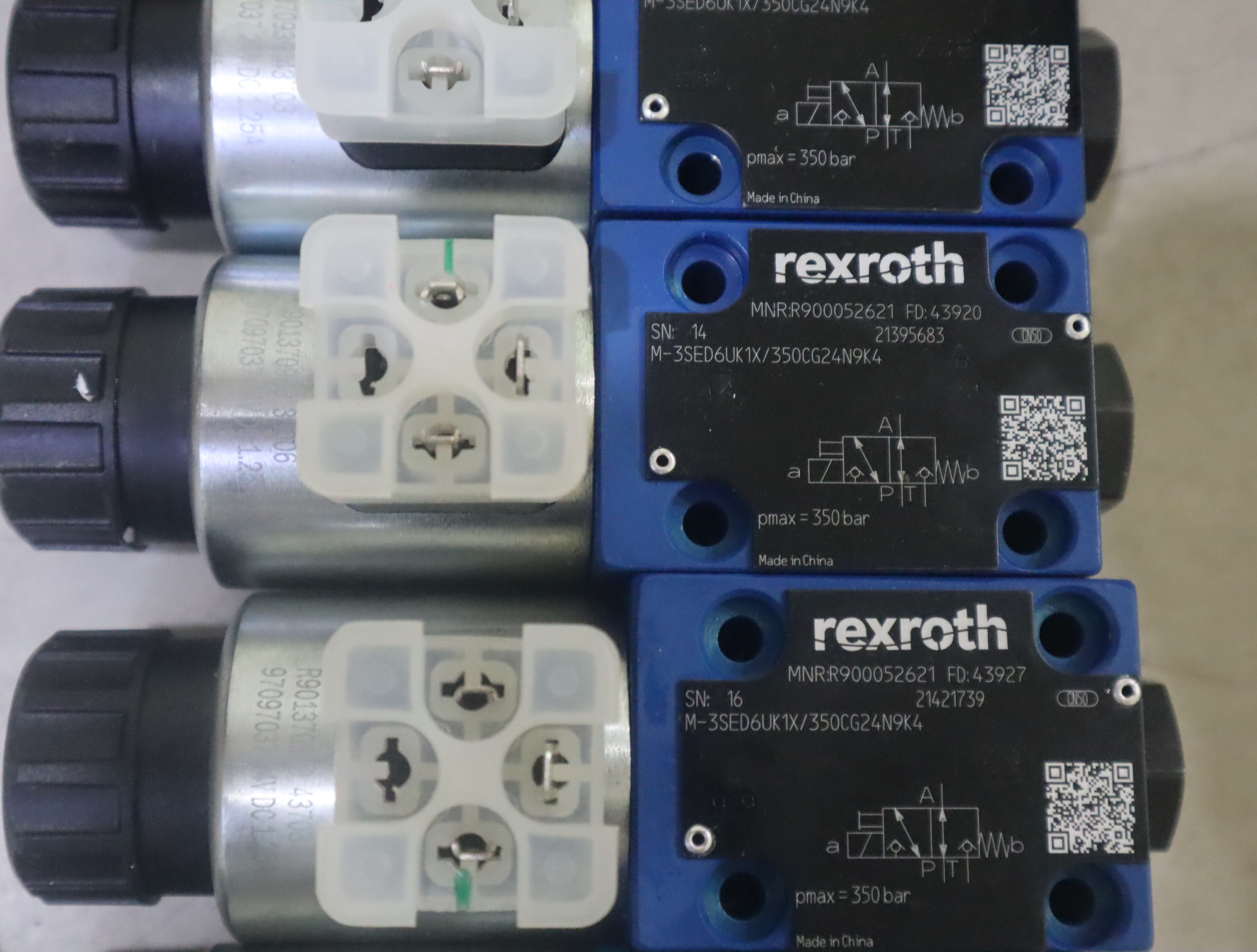 R900052621 M-3SED6UK14/350CG24N9K4 德国力士乐REXROTH电磁球阀