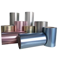 复合镀铝膜食品cpp铝膜原膜单片抗静电pet卷筒预涂膜铝箔pet材质