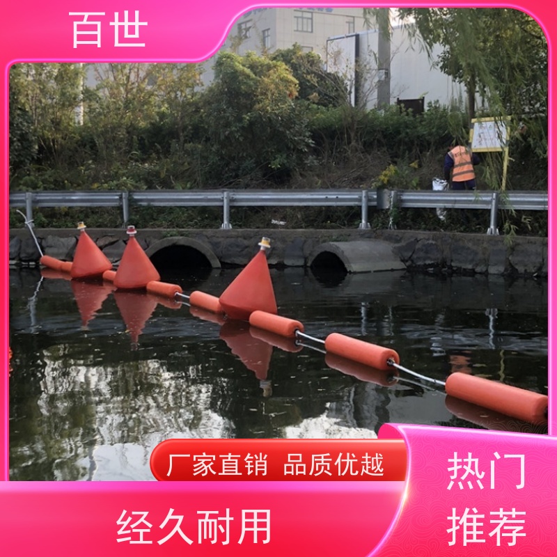 百世泥石流多发区拦船浮体生态屏障柔性连接