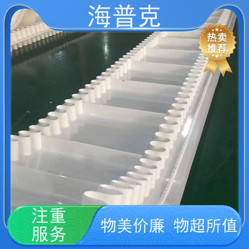 海普克 防静电耐磨可定制 饼干糖果生产线 锯齿纹输送带 耐高温