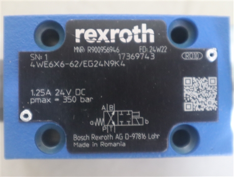 R900956946 4WE6X6-6X/EG24N9K4 德国力士乐REXROTH电磁阀