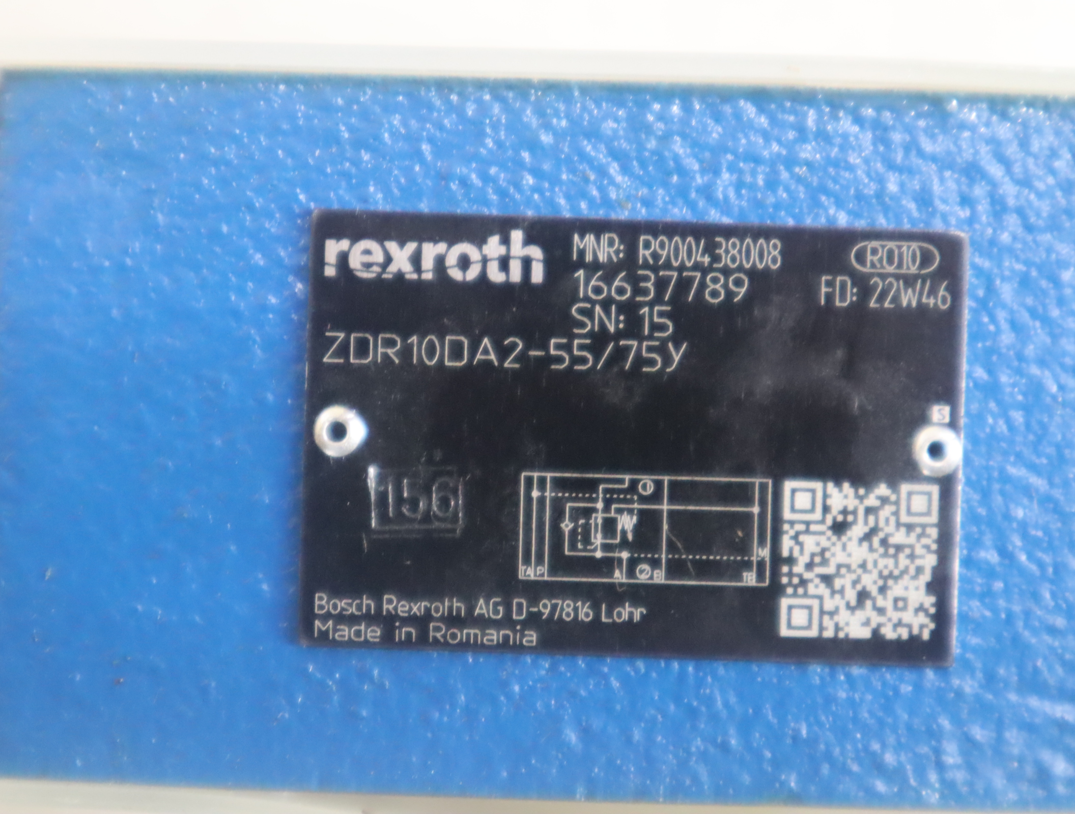 R900438008 ZDR10DA2-55/75Y ZDR10DA2-54/75Y 力士乐REXROTH阀