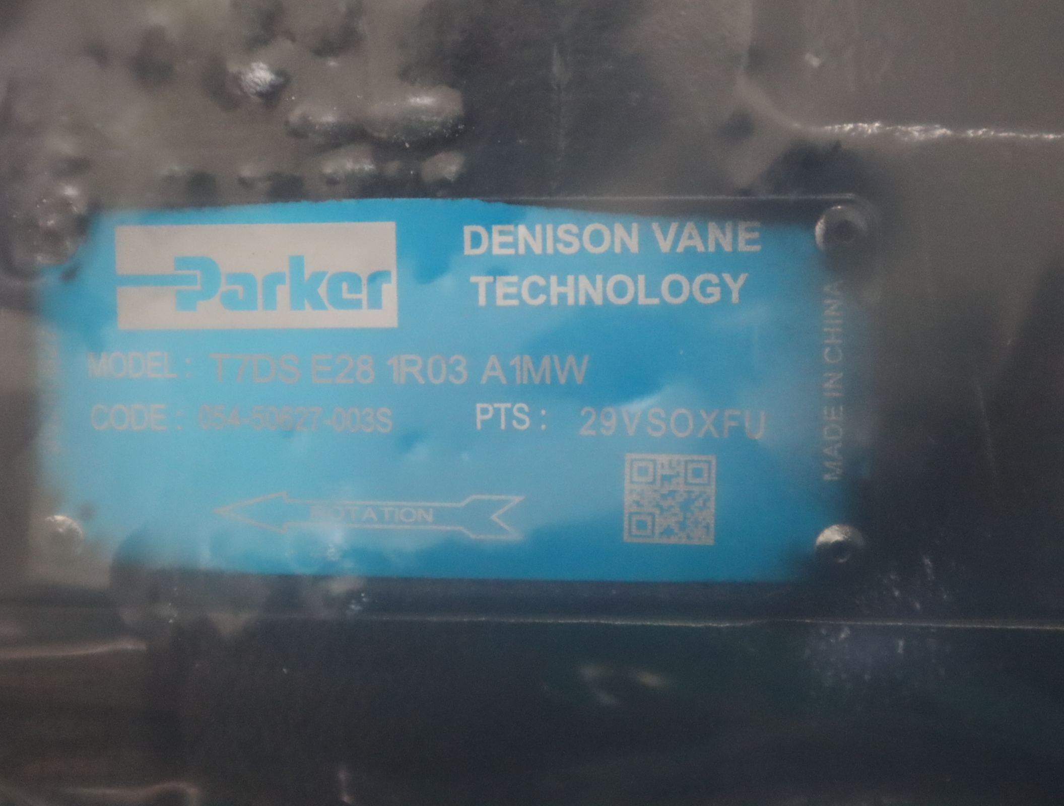 T7DS E28 1R03 A1MW 054-50627-003S 派克PARKER丹尼逊DENISON泵