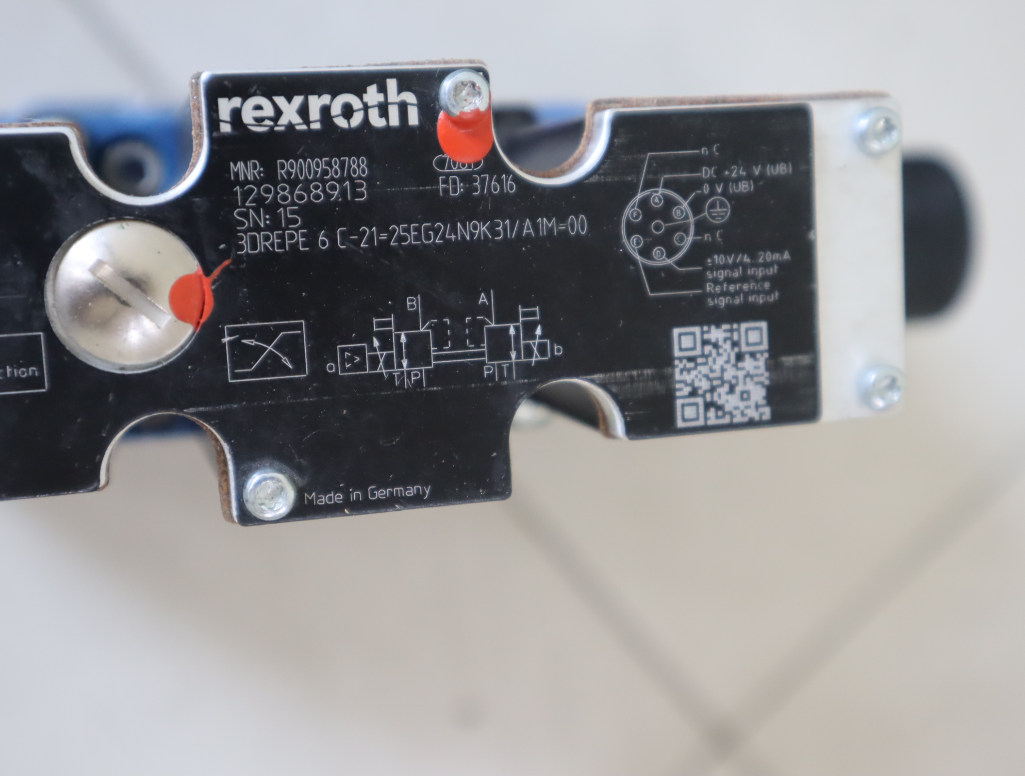 3DREPE6C-21-25EG24N9K31/A1M-00 R900958788 力士乐REXROTH比例阀