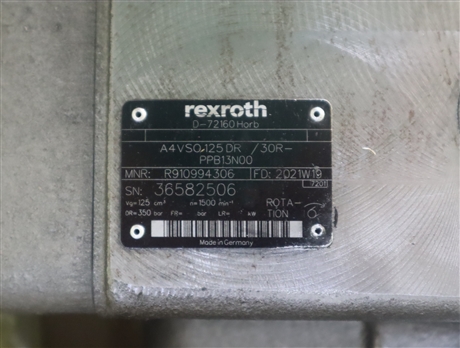 A4VSO125DR/30R-PPB13N00 R910994306 德国力士乐REXROTH 柱塞泵
