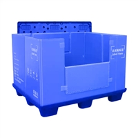 供应注塑川字天地盖300g围板箱120*110*57cm蜂窝板环保PP整箱动载