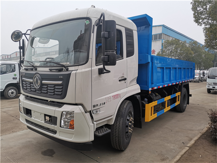 柴油翻斗车 10方左右 农用前置卸料 养殖场户清运粪便自卸车