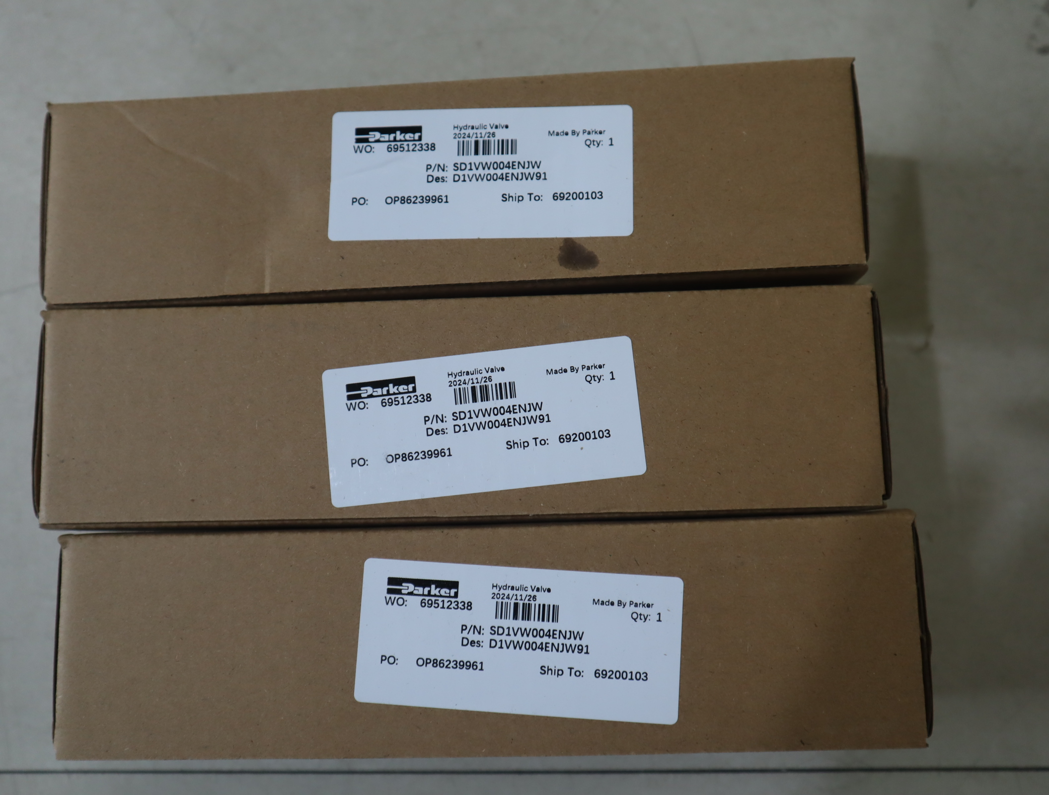 SD1VW004ENJW 美国派克PARKER电磁阀 D1VW004ENJW91